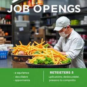 vagas de emprego em alimentação