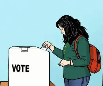 eleitores prontos para votar